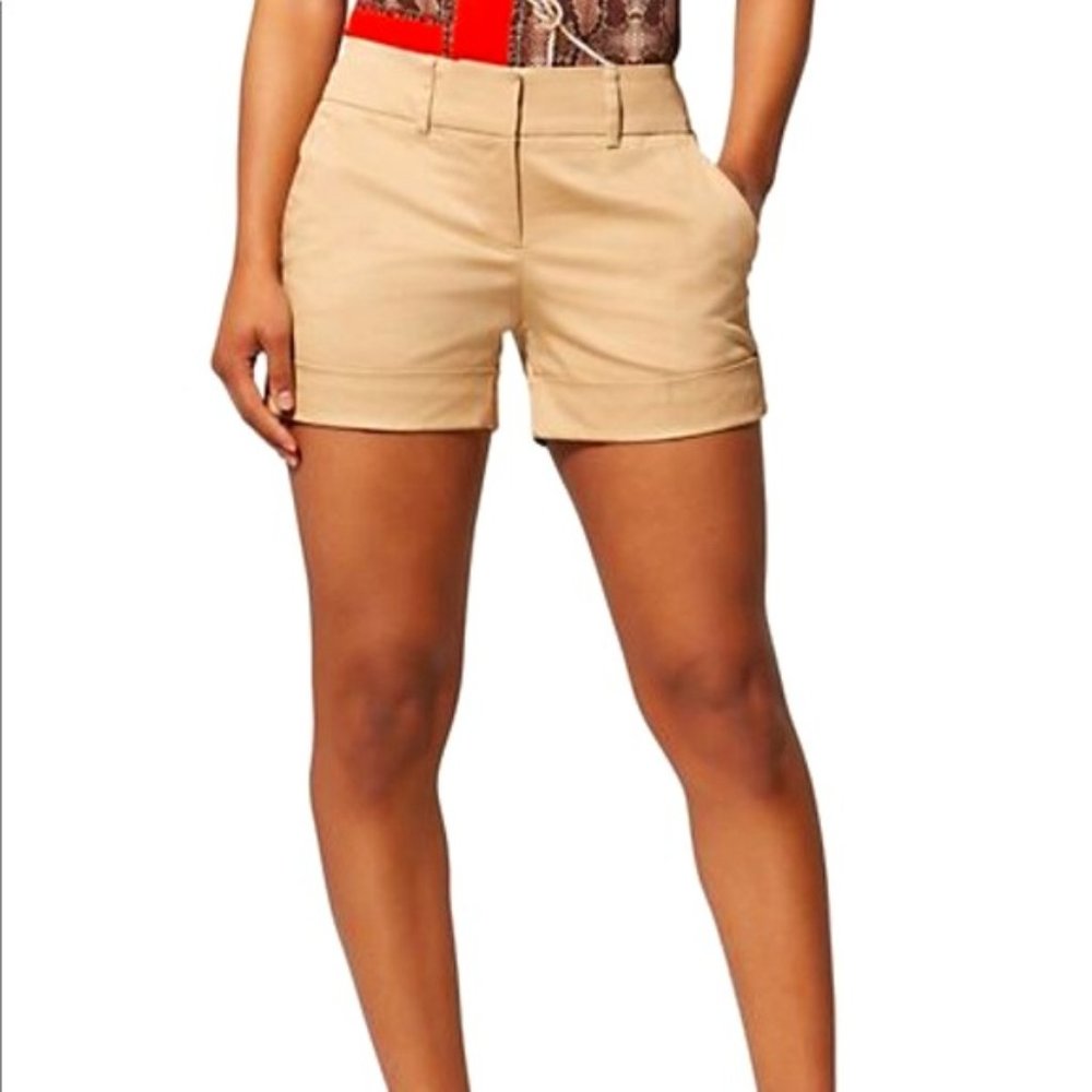 NEW YORK & COMPANY Khaki Structured shorts